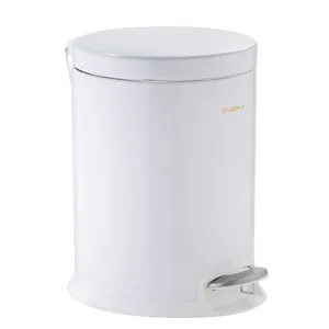 سطل زباله پدالی سام ست مدلF طرح استوانه ای کد 45133 ظرفیت 12 لیتری