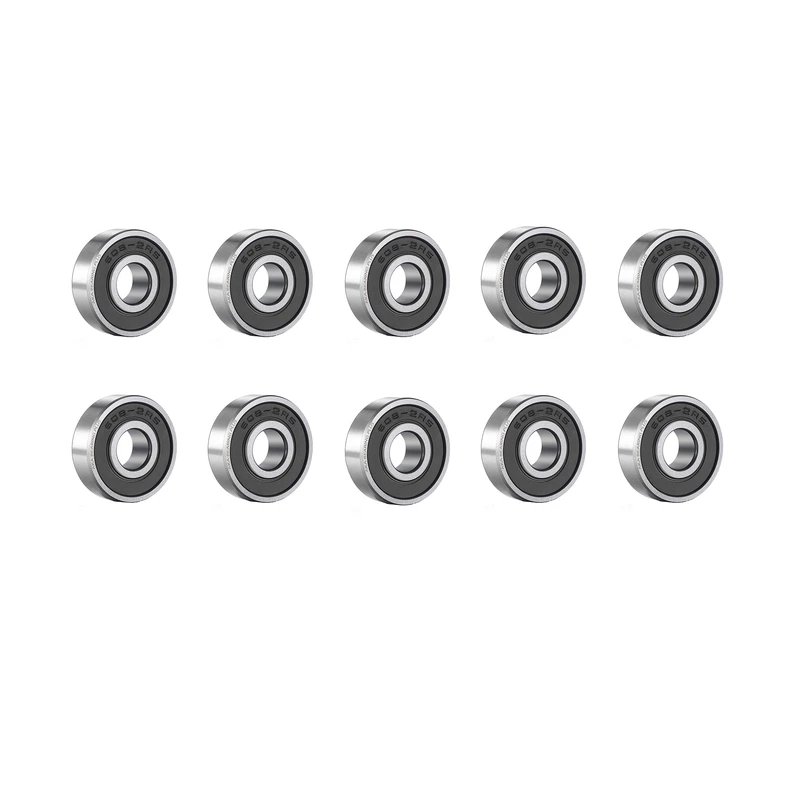 بلبرینگ آکا بلبرینگ پلاس مدل 608 2RS FG C3 مجموعه 10 عددی