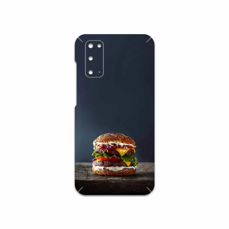 برچسب پوششی ماهوت مدل Hamburger مناسب برای گوشی موبایل سامسونگ Galaxy S20