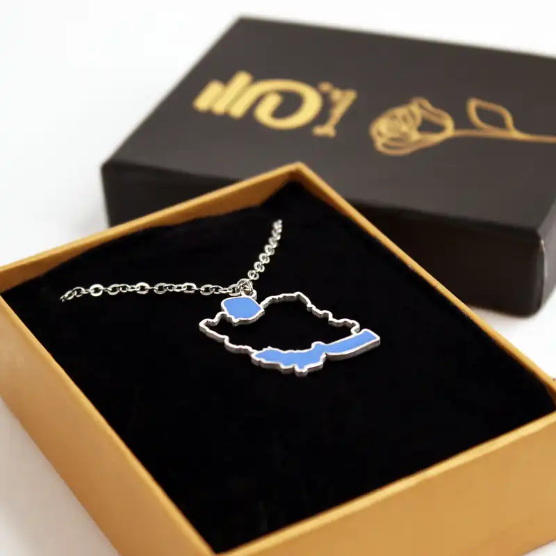 گردنبند گلسو مدل نقشه ایران طرح دریا