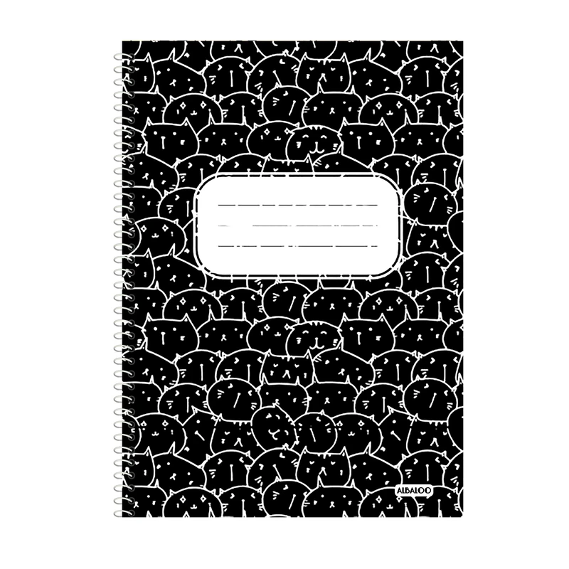 دفتر زبان 50 برگ آلبالو طرح فانتزی کد 2333