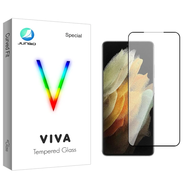 محافظ صفحه نمایش شیشه ای جانبو مدل Viva FLGL مناسب برای گوشی موبایل سامسونگ Galaxy S21 Ultra