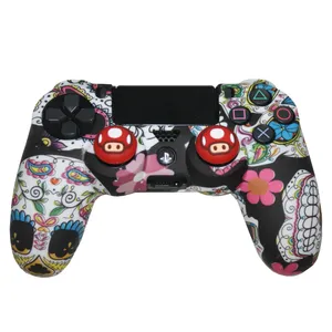 محافظ دسته پلی استیشن 4 مدل LBR flowers به همراه روکش آنالوگ