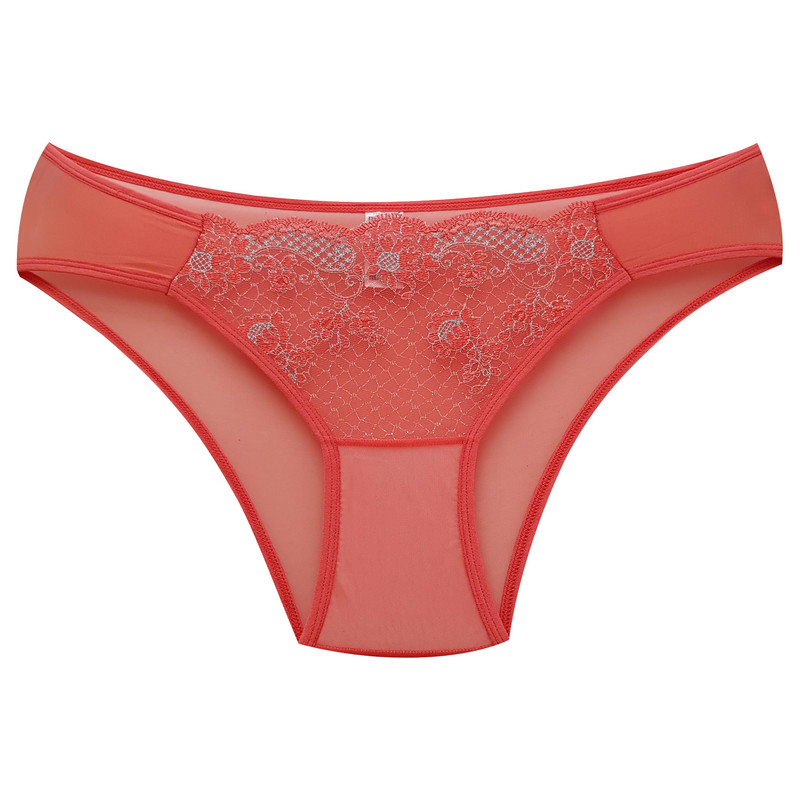 ست شورت و سوتین زنانه برتا مدل فنردار گیپوری کد 4695-2020 رنگ گلبهی