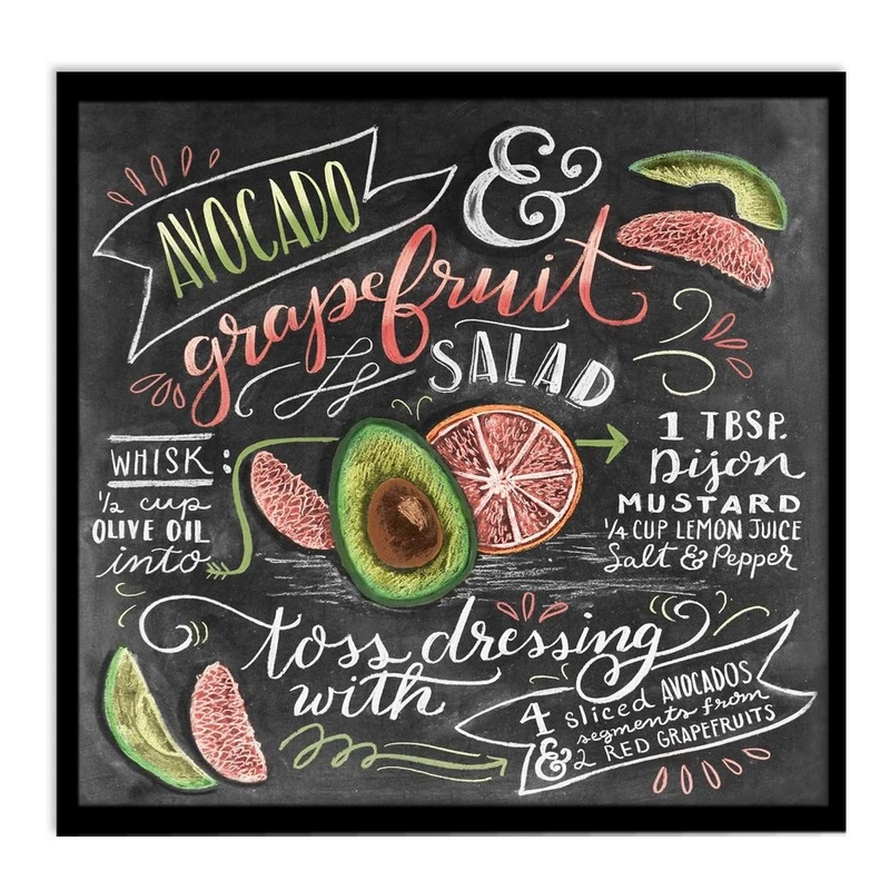تابلو نوری بکلیت طرح آشپزی سالاد آووکادو مدل B-14042
