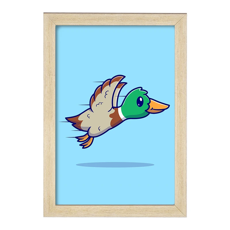 تابلو خندالو مدل حیوانات بامزه اردک کد 29656