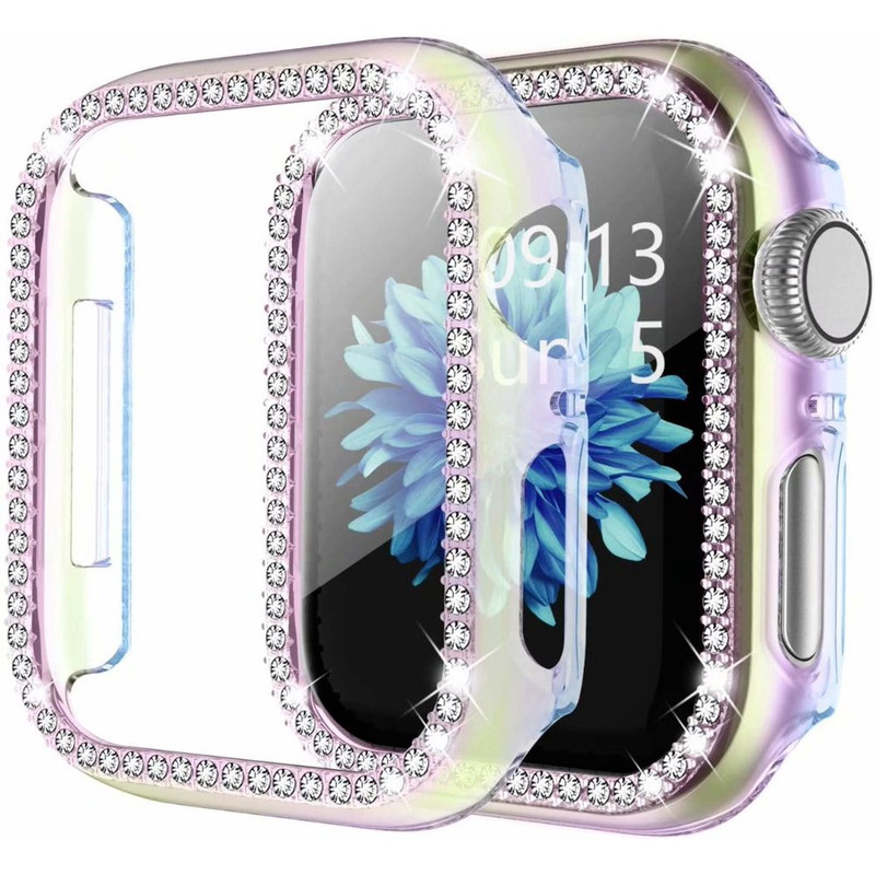 کاور مدل Diamond-037 مناسب برای اپل واچ 44 میلی متری به همراه محافظ صفحه نمایش