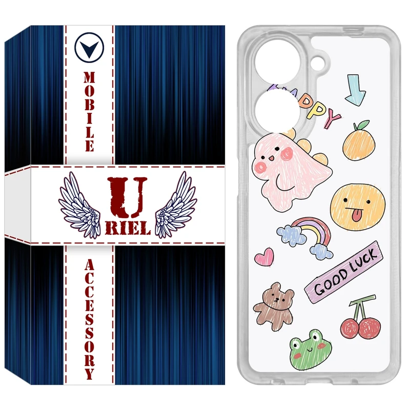 کاور یوریل مدل Clear کد 10 طرح نقاشی مناسب برای گوشی موبایل شیائومی Redmi A5 4G / Poco C71