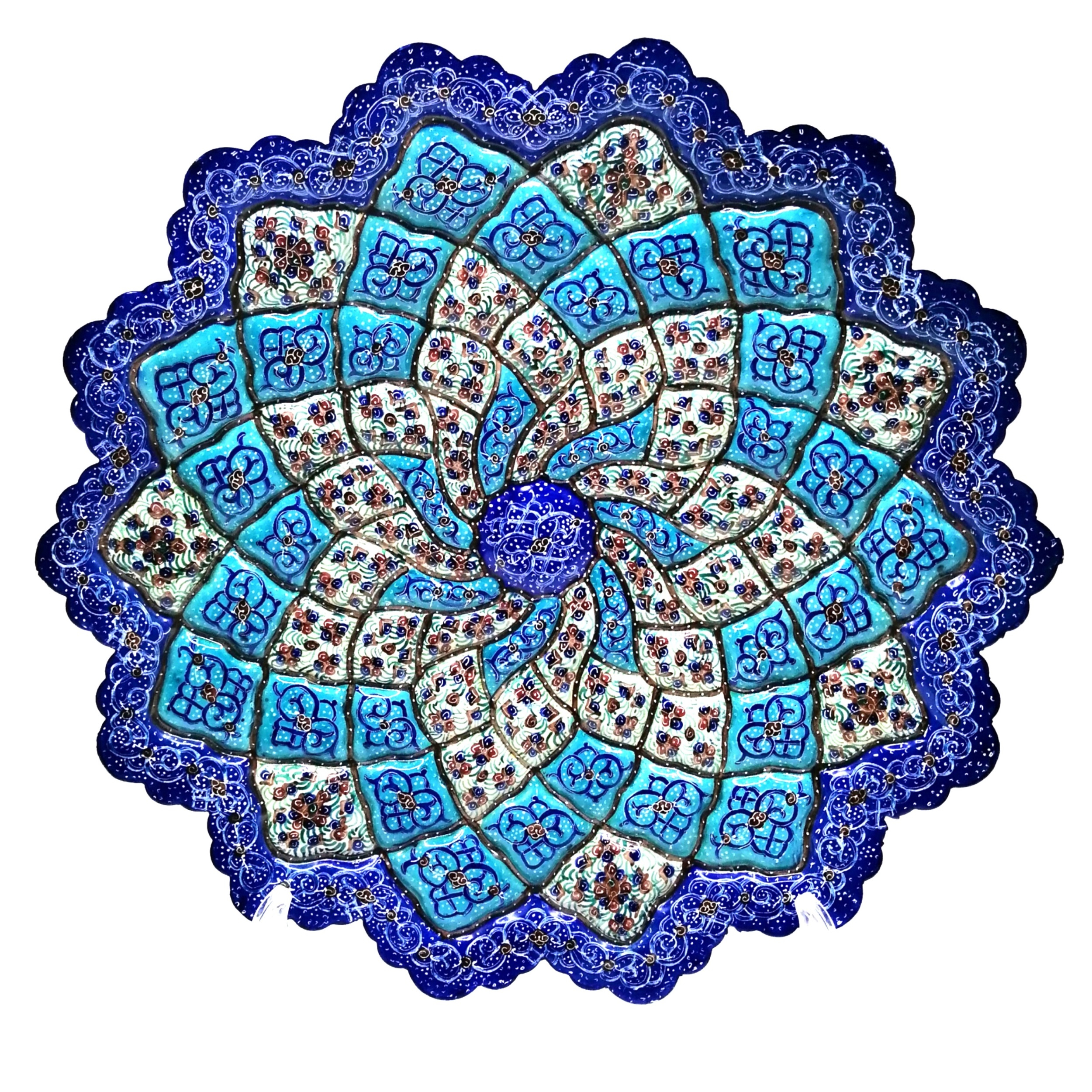 بشقاب میناکاری مدل 30