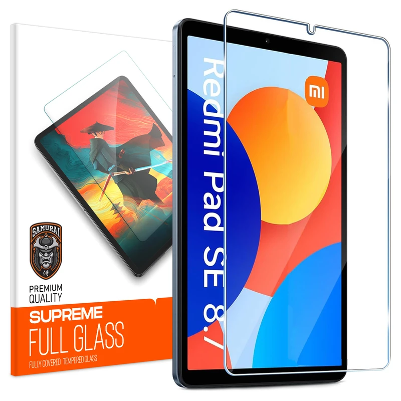 محافظ صفحه نمایش شفاف سامورایی مدل GlastR مناسب برای تبلت شیائومی Redmi Pad SE 8.7 inch