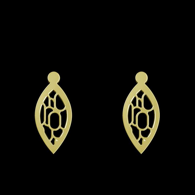 گوشواره طلا 18 عیار زنانه مدوپد مدل اشک کد GA1-11311