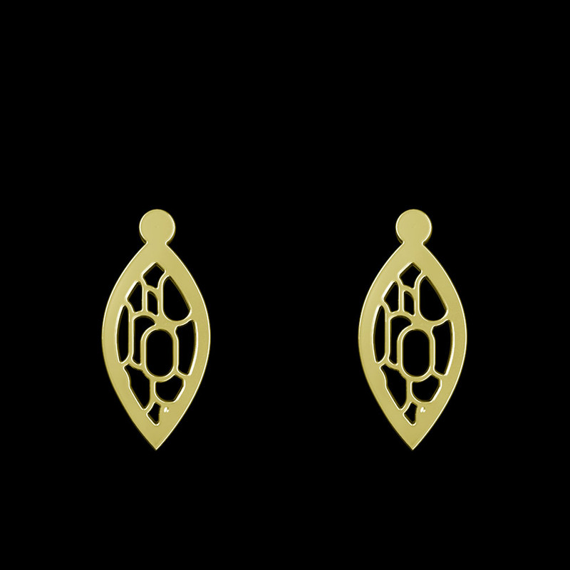 گوشواره طلا 18 عیار زنانه مدوپد مدل اشک کد GA1-11311