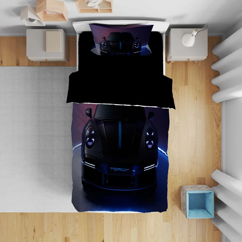 سرویس روتختی مدل ماشین سرعتی T5637 تک نفره 5 تکه