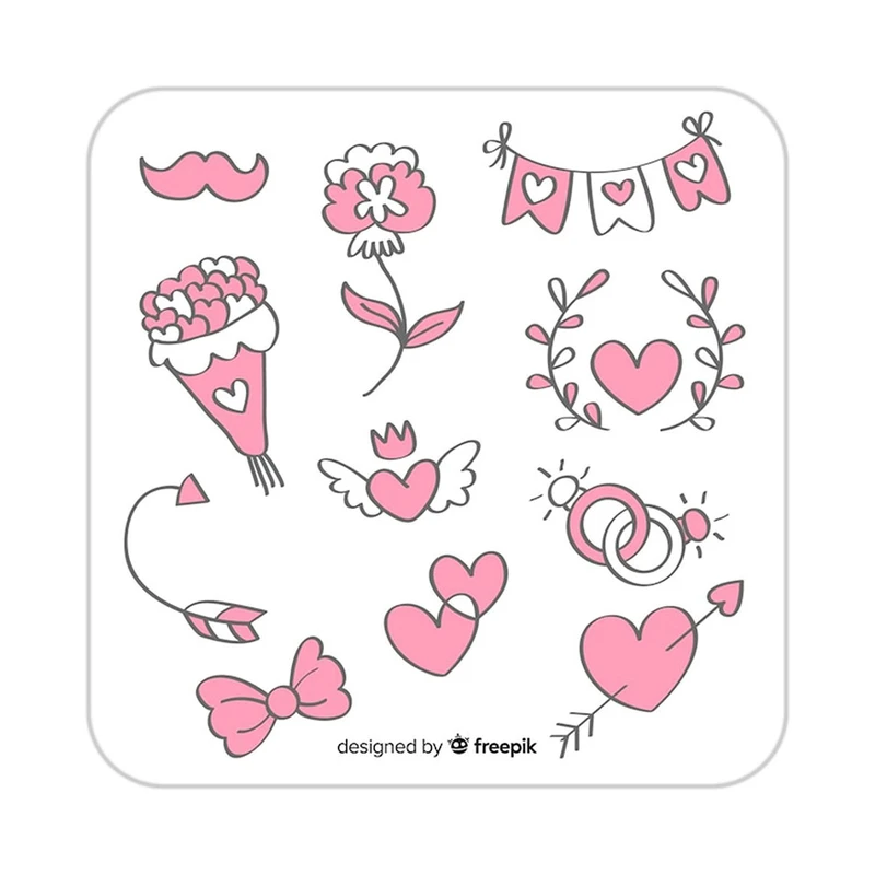 زیر لیوانی کاکتی طرح عاشقانه مدل mp41089