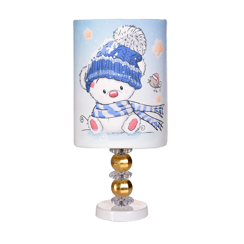 آباژور رومیزی و لوستر کودک مدل خرس شالدار