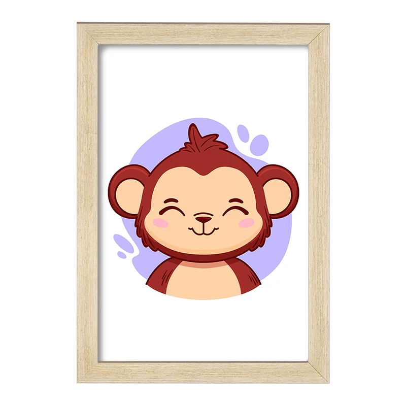 تابلو خندالو مدل میمون حیوانات بامزه کد 37136