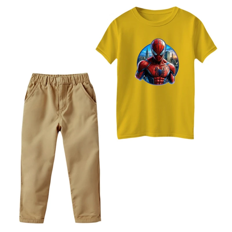 ست تی‌شرت و شلوار پسرانه مدل اسپایدرمن کد 01