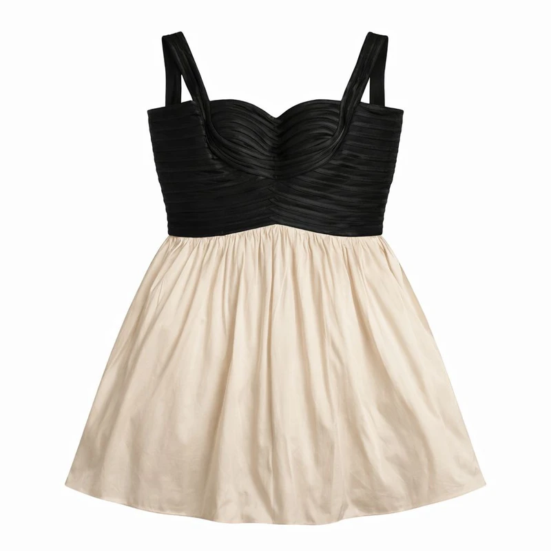 پیراهن یقه باز زنانه مدل سیلویا