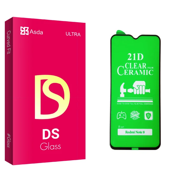 محافظ صفحه نمایش سرامیکی آسدا مدل DS glass مناسب برای گوشی موبایل شیائومی Note 8