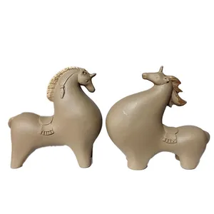 مجسمه مدل اسب مدرن مجموعه 2 عددی