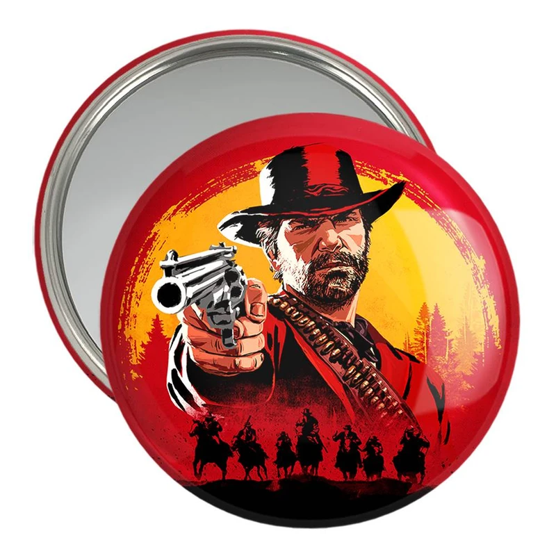 آینه جیبی خندالو مدل رد دد Red Dead  کد 10293