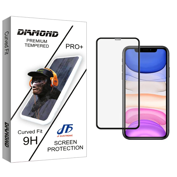 محافظ صفحه نمایش جی اف مدل Diamond glass مناسب برای گوشی موبایل اپل iPhone xr