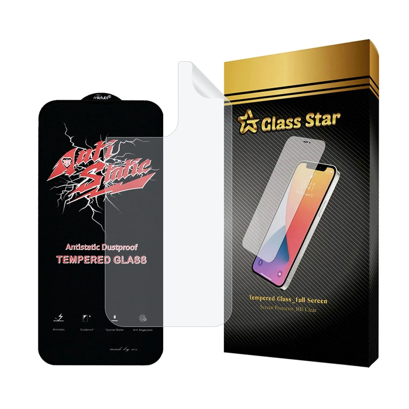 محافظ صفحه نمایش گلس استار مدل ANTNABKGS مناسب برای گوشی موبایل اپل iPhone 13 Pro Max به همراه محافظ پشت گوشی    