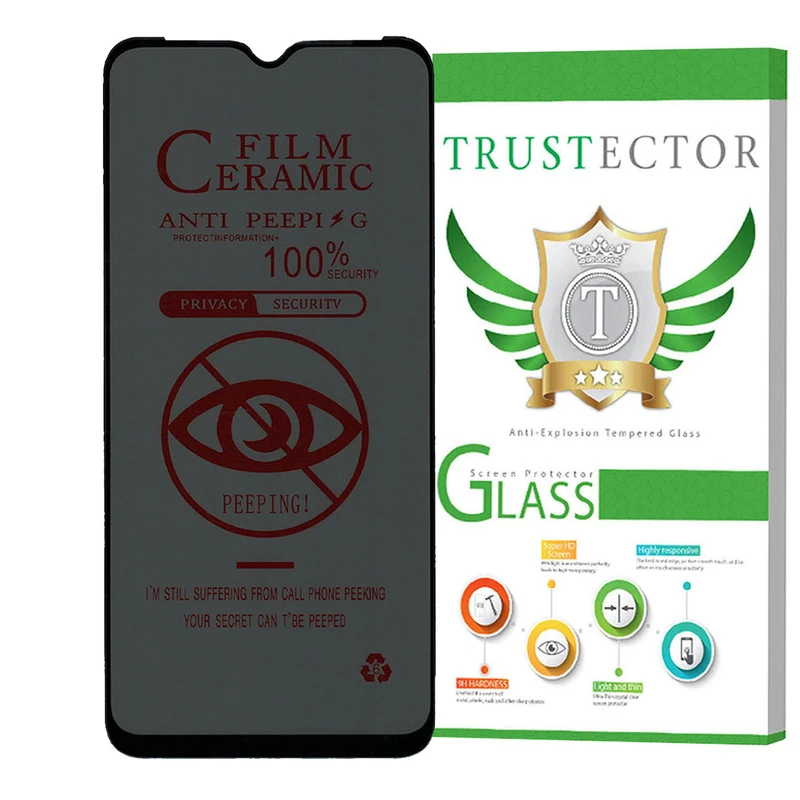 محافظ صفحه نمایش سرامیکی حریم شخصی تراستکتور مدل PRCTA مناسب برای گوشی موبایل ریلمی C30s