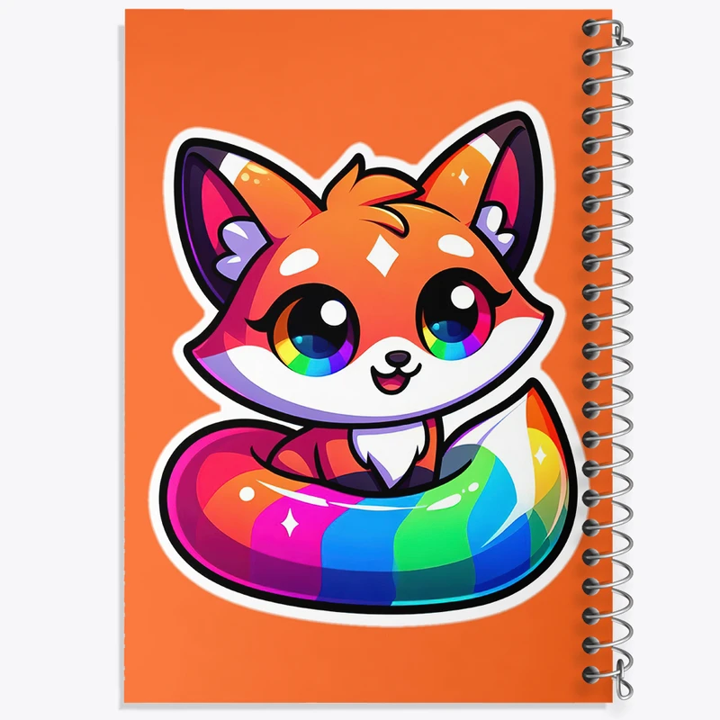 دفتر نت موسیقی 50 برگ خندالو مدل روباه کیوت کد N1460