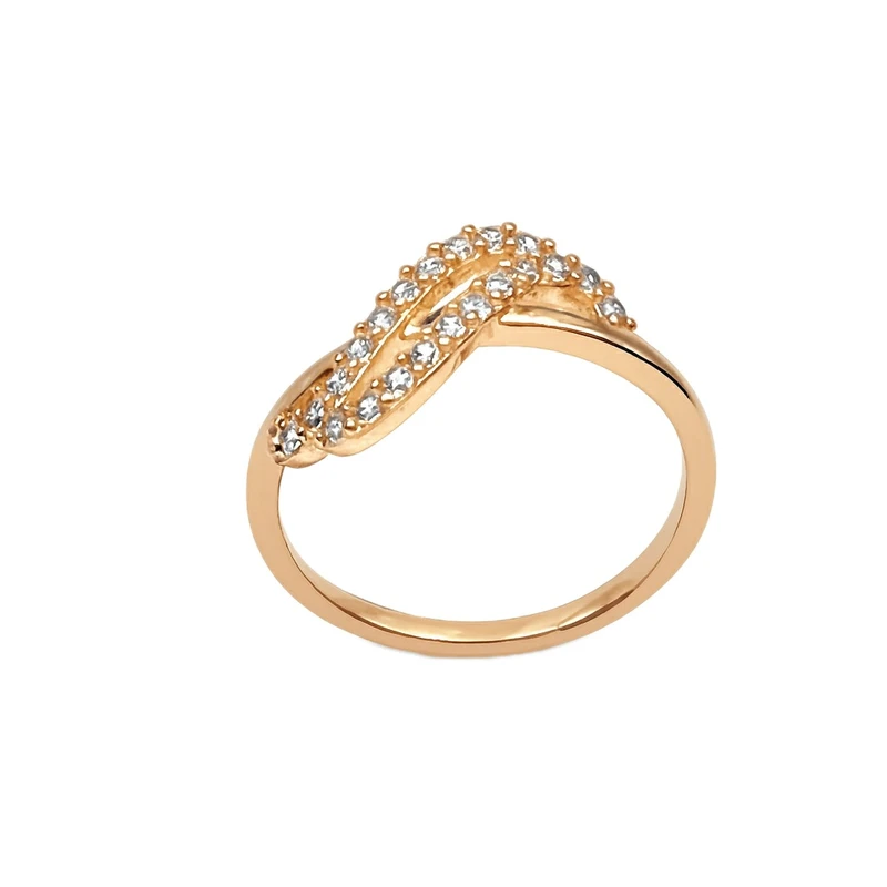 انگشتر زنانه مدل خمیده کد 4173 cm