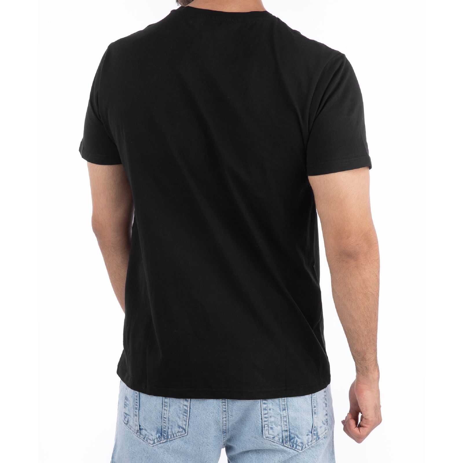 تی شرت آستین کوتاه مردانه جوتی جینز مدل یقه گرد کد 1551338 رنگ مشکی -  - 2