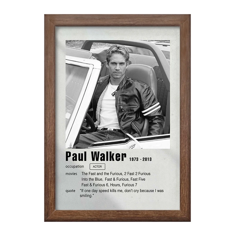 تابلو خندالو طرح پل واکر (Paul Walke) کد F11202