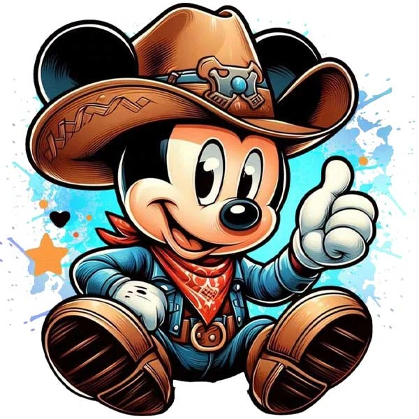 استیکر پارچه و لباس پاد آفرین مدل کارتون میکی موس کد 261