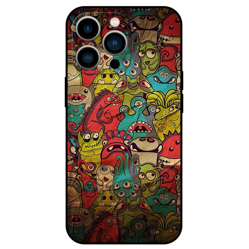 کاور مگافون طرح هیولا مدل 0101 مناسب برای گوشی موبایل اپل iPhone 14 Pro   