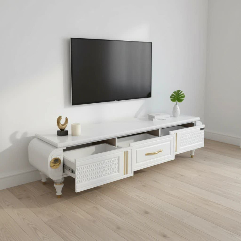 میز تلویزیون آرچین چوب مدل کریستال  مناسب برای تلویزیون تا 60 اینچ