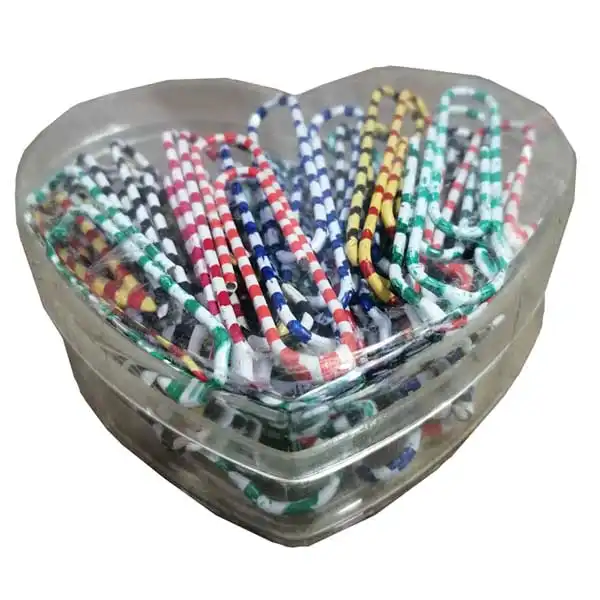 گیره کاغذ مدل رنگی بسته 50 عددی