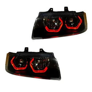 چراغ جلو خودرو گروه پژوهش صنعت مدرن مدل 3D-I8-B مولتی کالر مناسب برای سمند بسته دو عددی