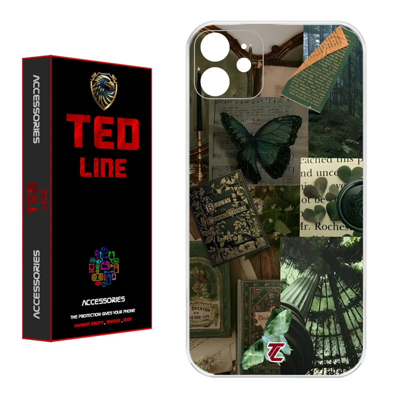 کاور تد لاین طرح کلاژ هنری کد 1118 مناسب برای گوشی موبایل اپل Iphone 11