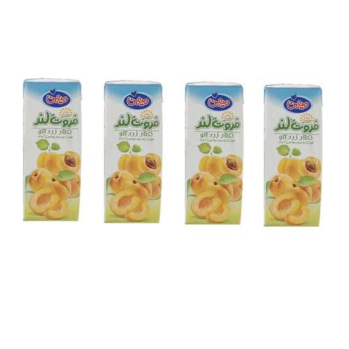 آبمیوه زرد آلو میهن - 200 میلی لیتر بسته 4 عددی