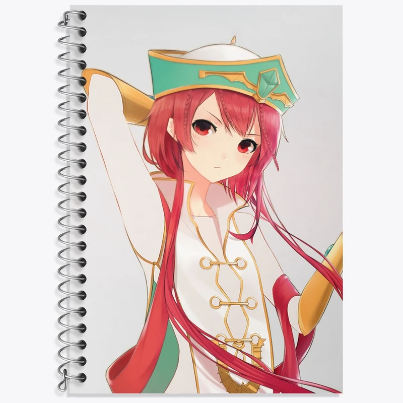 دفتر زبان 50 برگ خندالو مدل سه خط طرح رن انیمه ماگی هزارتوی سحر و جادو کد 36072