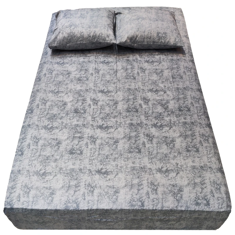 سرویس ملحفه مدل کشدوز پتینه کد 20-160 دو نفره 3 تکه