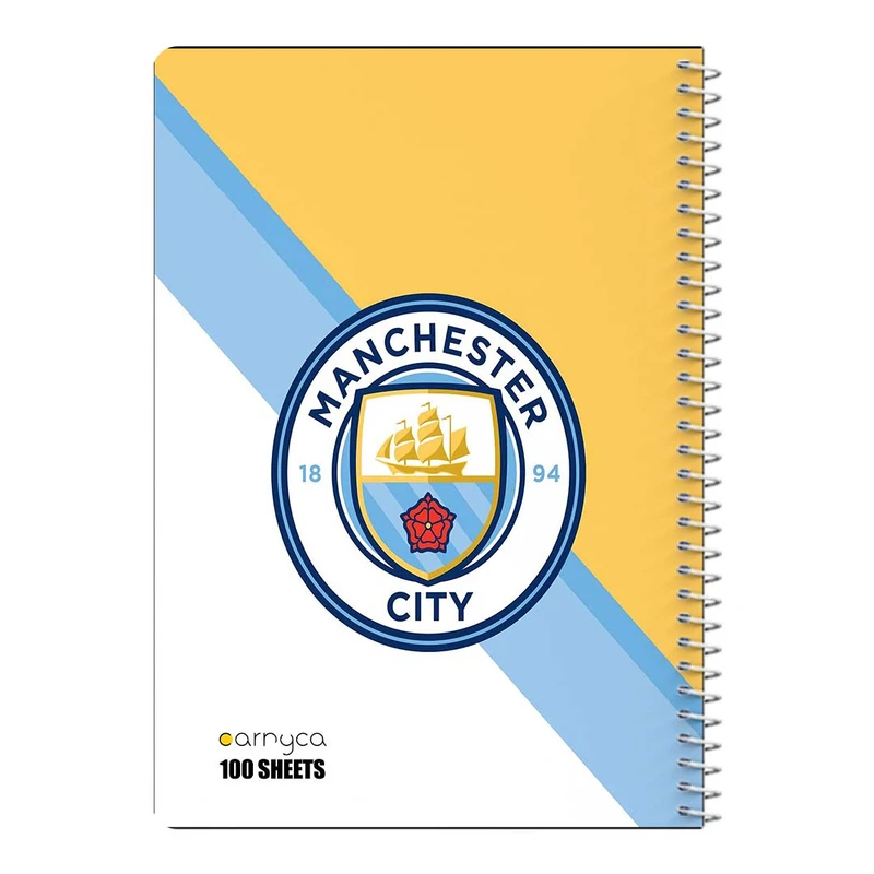 دفتر مشق 100 برگ سیمی کارنیکا طرح منچستر سیتی Manchester City کد 91041