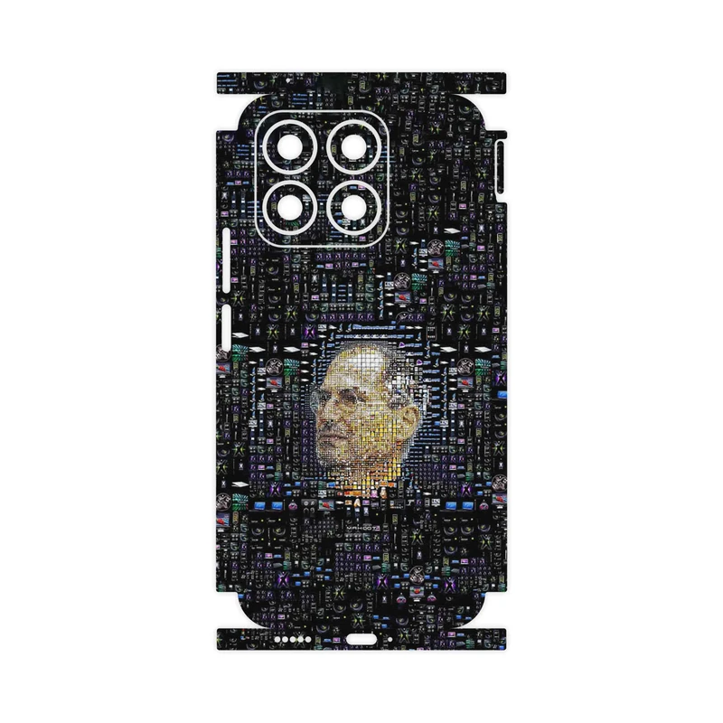 برچسب پوششی ماهوت مدل Collage of Steve Jobs 2-FullSkin مناسب برای گوشی موبایل آنر X8b