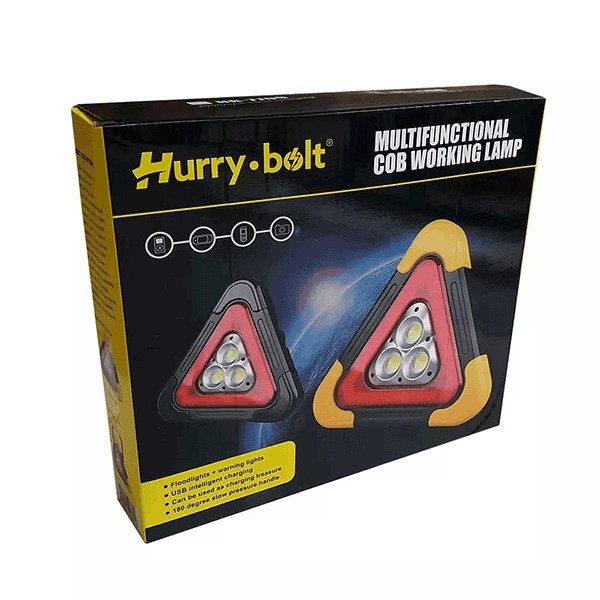 تابلو هشدار مدل چراغ خطر مثلثی خورشیدی