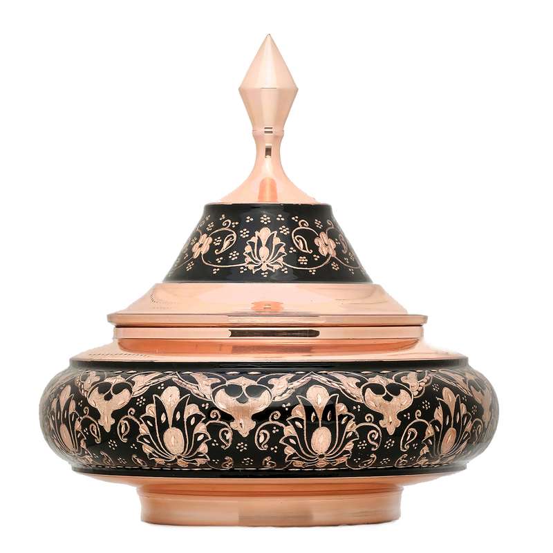  شکلات خوری مسی میراث مدل الماس تراش کد mb104