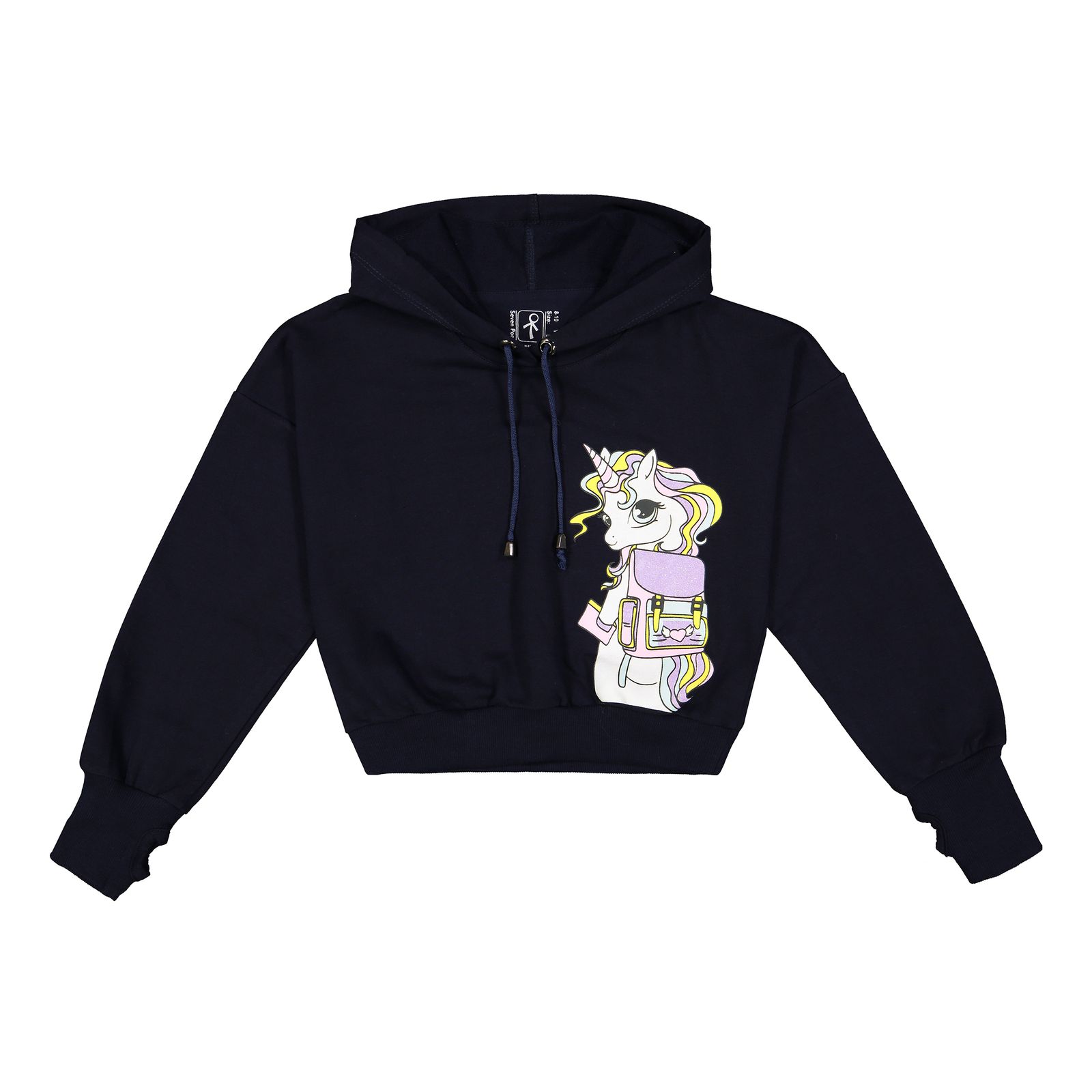 هودی دخترانه سون پون مدل 1246 رنگ سرمه‌ای -  - 1