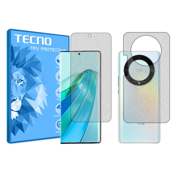 محافظ صفحه نمایش مات تکنو مدل HyMTT مناسب برای  گوشی موبایل آنر X9a به همراه محافظ پشت گوشی
