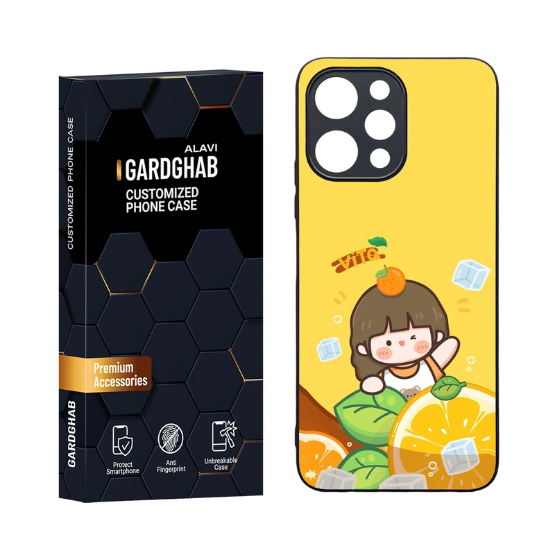 کاور گارد قاب مدل دورژله ای دخترانه مناسب برای گوشی موبایل شیائومی Redmi 12 4G / 5G