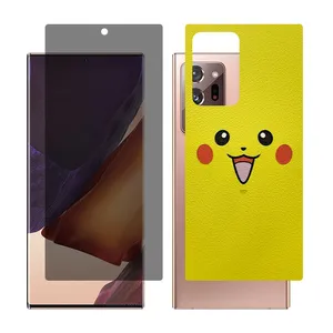 Glass together model privacy screen protector suitable for Samsung Galaxy Note20 Ultra 5G mobile phone with back cover sticker