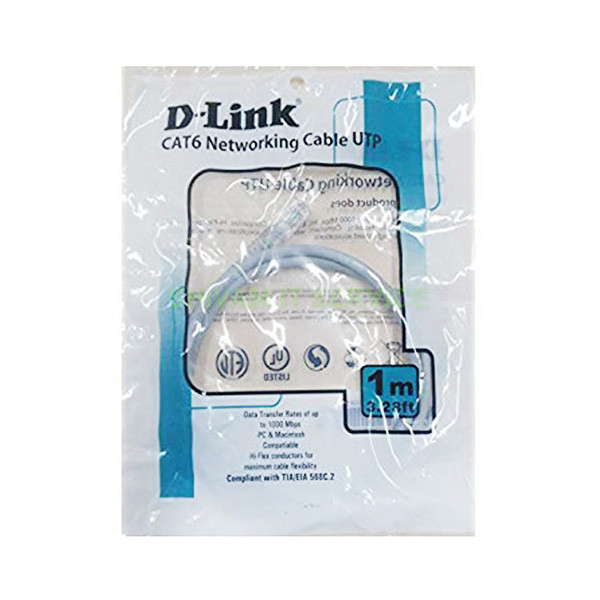 کابل شبکه CAT6 دی-لینک مدل NCB-C6SGRYR1-1-LS